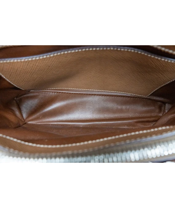 Prada Saffiano Leather Caramel Crossbody Bag