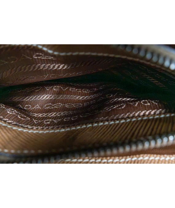 Prada Saffiano Leather Caramel Crossbody Bag