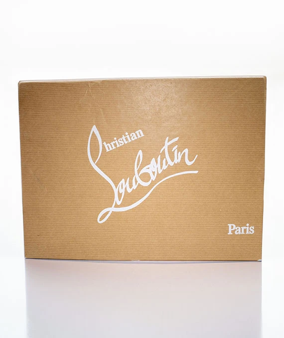 Christian Louboutin Size 37 Black Glitter Fifi Pumps